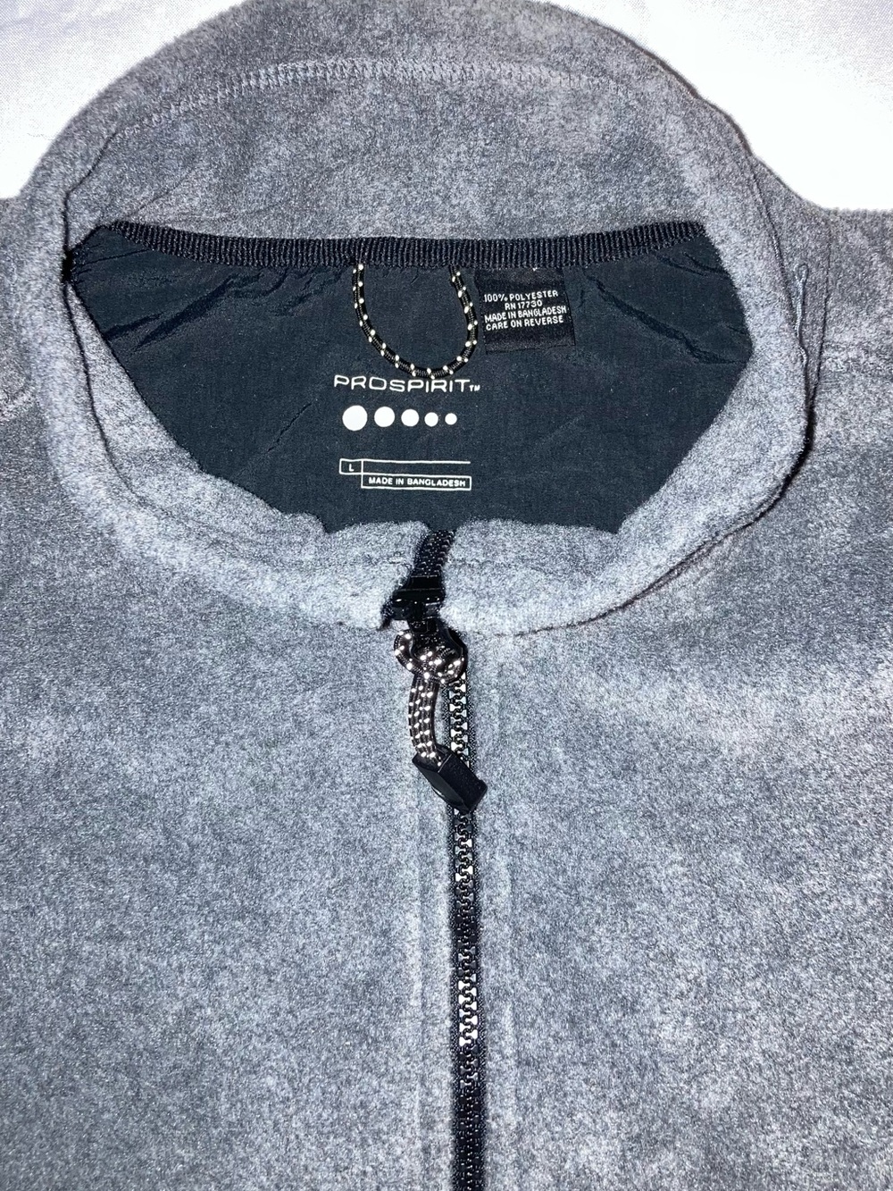 Prospirit Dark Gray Half-Zip Fleece Pullover - Picture 3 of 7